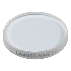 LA4007-YAG - f = 250 mm, Ø1/2in UVFS Plano-Convex Lens, 532/1064 nm V-Coat