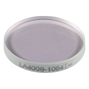 LA4008-1064 - f = 300 mm, Ø1/2in UVFS Plano-Convex Lens, 1064 nm V-Coat