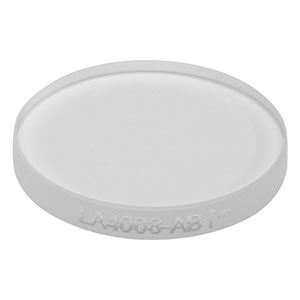 LA4008-AB - f = 300 mm, Ø1/2in UVFS Plano-Convex Lens, ARC: 400 - 1100 nm