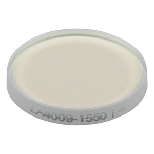 LA4009-1550 - f = 350 mm, Ø1/2in UVFS Plano-Convex Lens, 1550 nm V-Coat