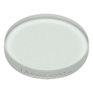 LA4009-532 - f = 350 mm, Ø1/2in UVFS Plano-Convex Lens, 532 nm V-Coat