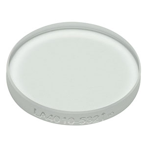 LA4010-532 - f = 400 mm, Ø1/2in UVFS Plano-Convex Lens, 532 nm V-Coat