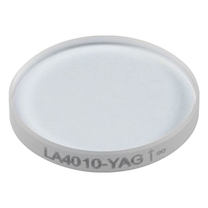 LA4010-YAG - f = 400 mm, Ø1/2in UVFS Plano-Convex Lens, 532/1064 nm V-Coat