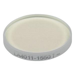LA4011-1550 - f = 450 mm, Ø1/2in UVFS Plano-Convex Lens, 1550 nm V-Coat