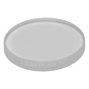 LA4011-AB - f = 450 mm, Ø1/2in UVFS Plano-Convex Lens, ARC: 400 - 1100 nm