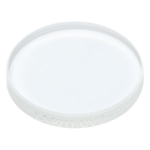 LA4011-UV - f = 449.9 mm, Ø1/2in UV Fused Silica Plano-Convex Lens, AR Coating: 245-400 nm