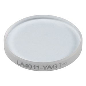 LA4011-YAG - f = 450 mm, Ø1/2in UVFS Plano-Convex Lens, 532/1064 nm V-Coat