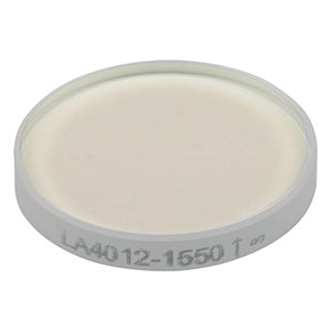 LA4012-1550 - f = 500 mm, Ø1/2in UVFS Plano-Convex Lens, 1550 nm V-Coat