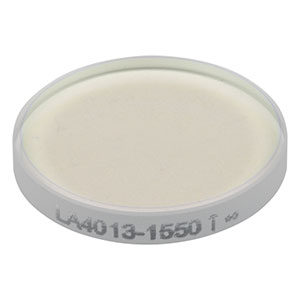 LA4013-1550 - f = 600 mm, Ø1/2in UVFS Plano-Convex Lens, 1550 nm V-Coat