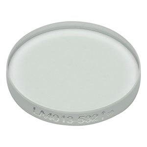 LA4013-532 - f = 600 mm, Ø1/2in UVFS Plano-Convex Lens, 532 nm V-Coat