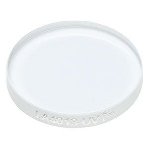 LA4013-UV - f = 600.0 mm, Ø1/2in UV Fused Silica Plano-Convex Lens, AR Coating: 245-400 nm