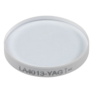 LA4013-YAG - f = 600 mm, Ø1/2in UVFS Plano-Convex Lens, 532/1064 nm V-Coat