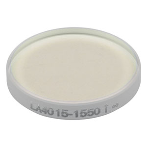 LA4015-1550 - f = 850 mm, Ø1/2in UVFS Plano-Convex Lens, 1550 nm V-Coat