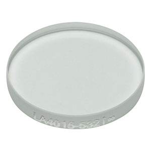 LA4015-532 - f = 850 mm, Ø1/2in UVFS Plano-Convex Lens, 532 nm V-Coat