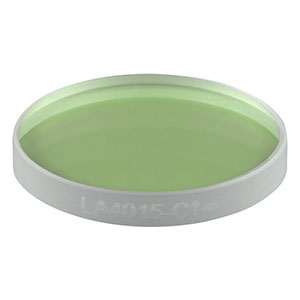 LA4015-C - f = 850 mm, Ø1/2in UVFS Plano-Convex Lens, ARC: 1050 - 1700 nm