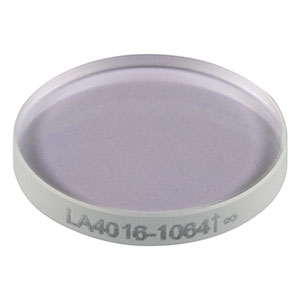 LA4016-1064 - f = 1000 mm, Ø1/2in UVFS Plano-Convex Lens, 1064 nm V-Coat