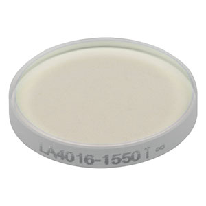 LA4016-1550 - f = 1000 mm, Ø1/2in UVFS Plano-Convex Lens, 1550 nm V-Coat