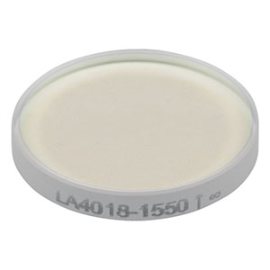 LA4018-1550 - f = 2000 mm, Ø1/2in UVFS Plano-Convex Lens, 1550 nm V-Coat