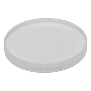 LA4018-AB - f = 2000 mm, Ø1/2in UVFS Plano-Convex Lens, ARC: 400 - 1100 nm