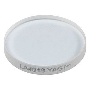 LA4018-YAG - f = 2000 mm, Ø1/2in UVFS Plano-Convex Lens, 532/1064 nm V-Coat