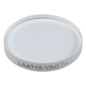 LA4019-YAG - f = 2500 mm, Ø1/2in UVFS Plano-Convex Lens, 532/1064 nm V-Coat