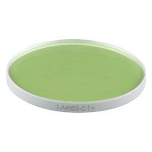 LA4023-C - f = 350 mm, Ø1in UVFS Plano-Convex Lens, ARC: 1050 - 1700 nm