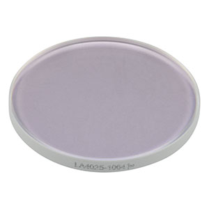 LA4025-1064 - f = 400 mm, Ø1in UVFS Plano-Convex Lens, 1064 nm V-Coat