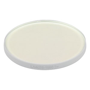 LA4025-1550 - f = 400 mm, Ø1in UVFS Plano-Convex Lens, 1550 nm V-Coat