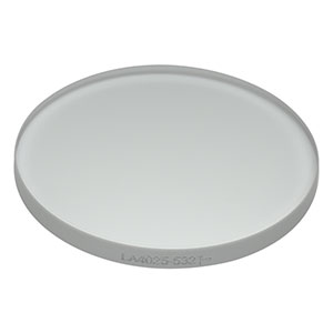 LA4025-532 - f = 400 mm, Ø1in UVFS Plano-Convex Lens, 532 nm V-Coat