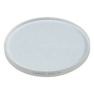 LA4027-YAG - f = 450 mm, Ø1in UVFS Plano-Convex Lens, 532/1064 nm V-Coat