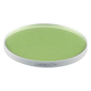 LA4028-C - f = 600 mm, Ø1in UVFS Plano-Convex Lens, ARC: 1050 - 1700 nm