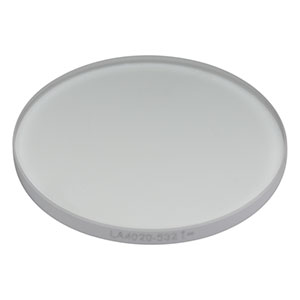 LA4029-532 - f = 850 mm, Ø1in UVFS Plano-Convex Lens, 532 nm V-Coat