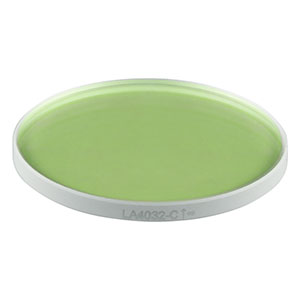 LA4032-C - f = 2500 mm, Ø1in UVFS Plano-Convex Lens, ARC: 1050 - 1700 nm