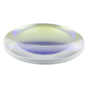 LA4033-B - f = 125 mm, Ø2in UVFS Plano-Convex Lens, ARC: 650 - 1050 nm 