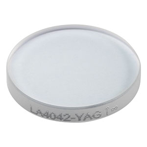 LA4042-YAG - f = 60 mm, Ø1/2in UVFS Plano-Convex Lens, 532/1064 nm V-Coat