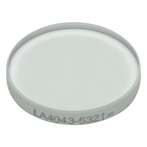 LA4043-532 - f = 125 mm, Ø1/2in UVFS Plano-Convex Lens, 532 nm V-Coat