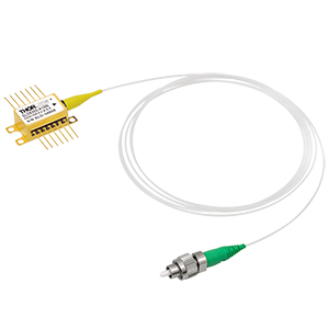 SLD830S-A10W - 10 mW (Min) SLD, CWL = 830 nm, 60 nm 3 dB BW, Butterfly Pkg., SM Fiber, FC/APC