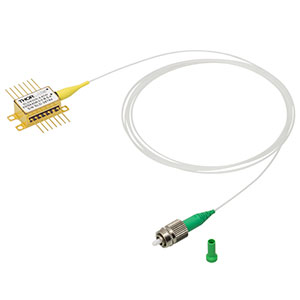 SLD930S-A40W - 40 mW SLD, CWL = 930 nm, 45 nm 3 dB BW, Butterfly Pkg., SM Fiber, FC/APC