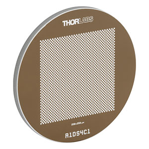 R1DS4C1 - Negative Checkerboard Target, Ø1in, 250 µm x 250 µm Blocks