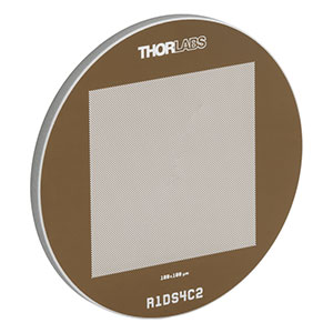 R1DS4C2 - Negative Checkerboard Target, Ø1in, 100 µm x 100 µm Blocks