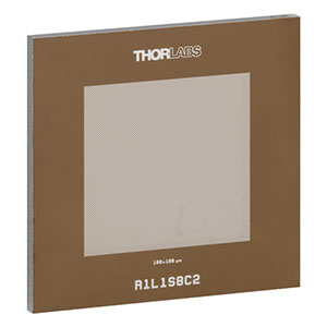 R1L1S8C2 - Negative Checkerboard Target, 1in x 1in, 100 µm x 100 µm Blocks