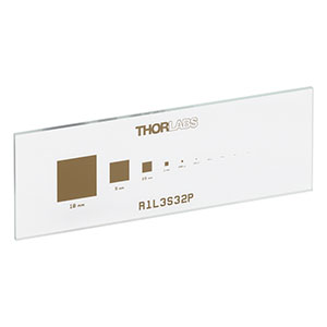 R1L3S32P - Positive Square Pixel Calibration Target, 3in x 1in