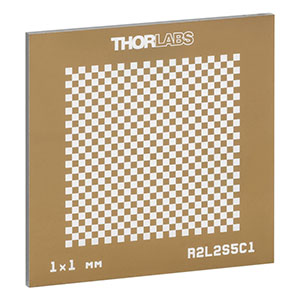 R2L2S5C1 - Negative Checkerboard Target, 1.5in x 1.5in,  1 mm x 1 mm Blocks