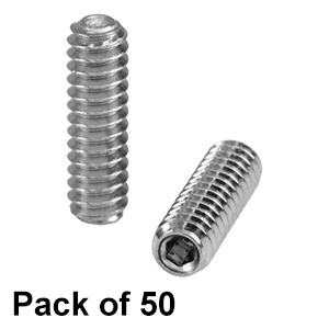 SS4S038 - 4-40 Stainless Steel Setscrew, 3/8in Long, 50 Pack