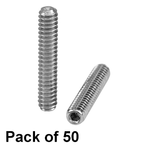 SS4S062 - 4-40 Stainless Steel Setscrew, 5/8in Long, 50 Pack