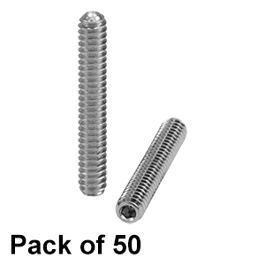 SS4S075 - 4-40 Stainless Steel Setscrew, 3/4in Long, 50 Pack