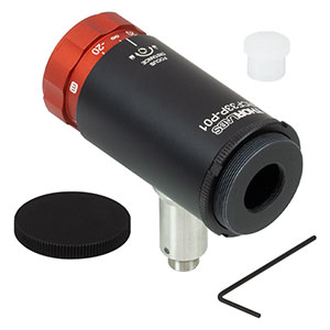 RCF33P-P01 - Protected Silver Adjustable Focus Reflective Collimator, 450 nm - 20 µm, RFL = 33.0 mm, FC/PC