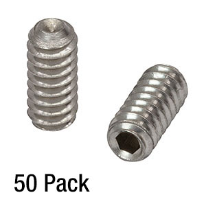 SS4S025 - 4-40 Stainless Steel Setscrew, 1/4in Long, 50 Pack