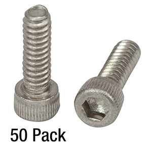 SH4S038 - 4-40 Stainless Steel Cap Screw, 3/8in Long, 50 Pack