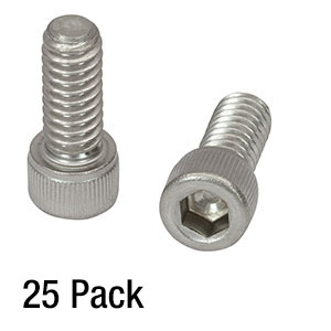 SH25S063 - 1/4in-20 Stainless Steel Cap Screw, 5/8in Long, 25 Pack